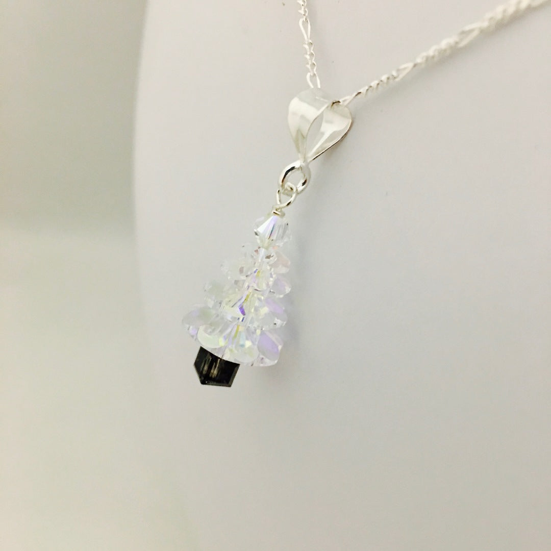 C1105SW Clear Christamas TreePendant