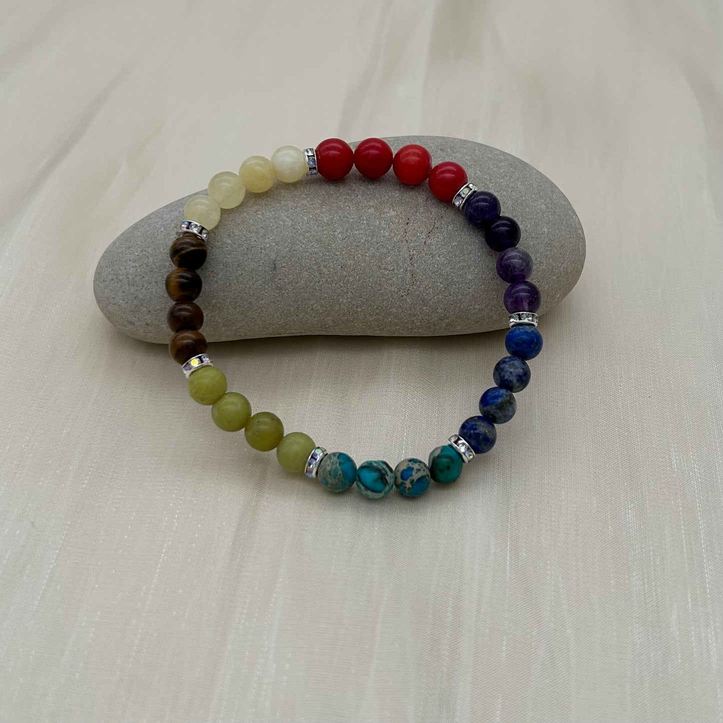 ST1531BL Chakra Bracelet 6mmx7.5"