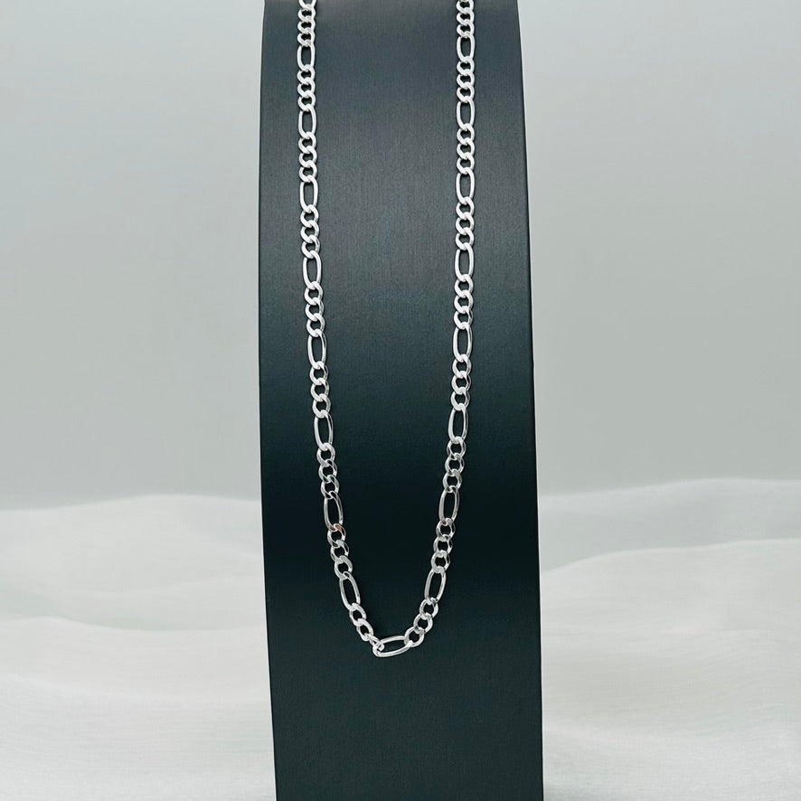 S1784CH Flat Figaro Chain 5mm. X 22"