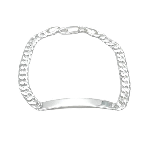 S1654BL Curb ID Bracelet 8mm. X 8"