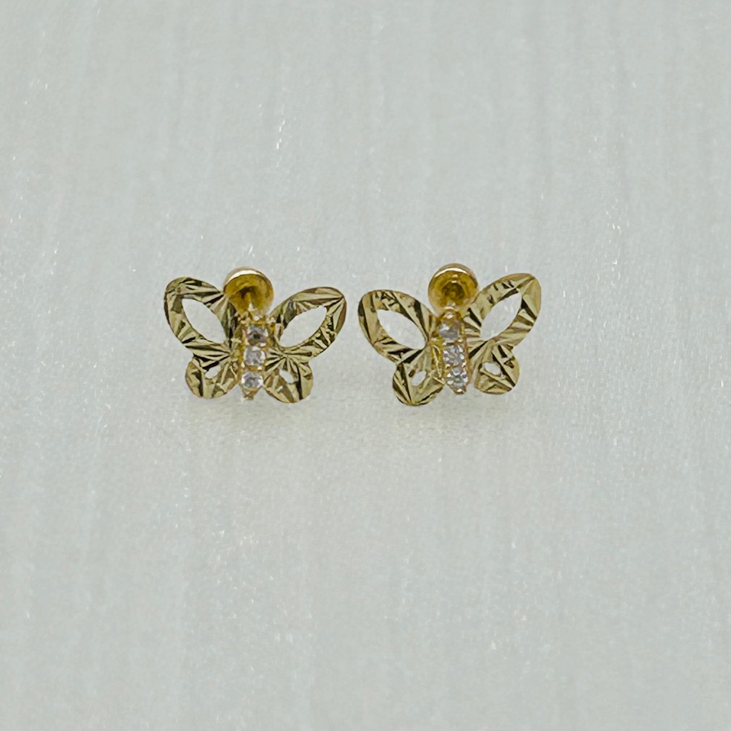14KG321 Butterfly Earrings